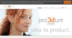 Desktop Screenshot of pro3dure.com